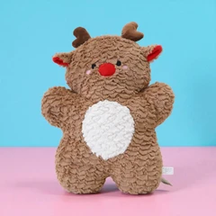 main image Ataru Bantal Sofa Dekorasi Natal Christmas Deer - Cokelat