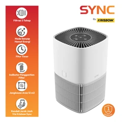 main image Krisbow Sync 12 M2 Smart Personal Air Purifier Cadr 100 M3/H - Putih