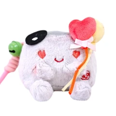 Kiddy Fun Gantungan Kunci Boneka Plush Hannari Tofu Sesame - Abu-Abu