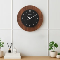 main image Forhom 29.5 Cm Northesse Jam Dinding - Cokelat