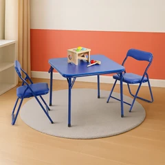 main image Soleil Kiddie Set 3 Pcs Kursi & Meja Lipat Anak - Biru