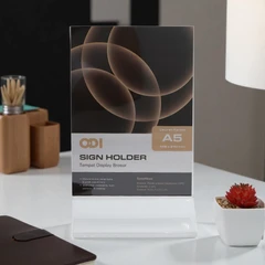 main image Odi Sign Holder Y Potrait A5 Transparan