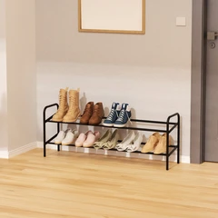 main image Stora Rak Sepatu 2 Tingkat Extendable - Hitam