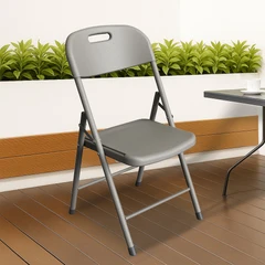 main image Krisbow Kursi Lipat - Abu-Abu Muda