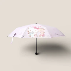 Ataru Payung Parasol Lipat UPF 50 Hello Kitty 55 cm - Pink