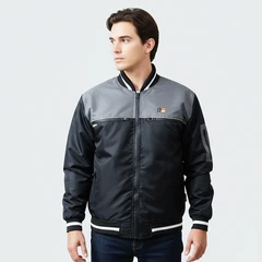 main image Otto Klasse Ukuran Xxl Jaket Motor - Abu-Abu