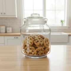 main image Culinart Stoples Kaca Round 3 Ltr Transparan