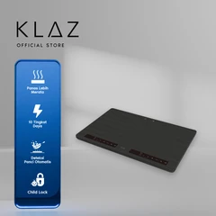 main image Klaz Kompor Listrik 2 Tungku Horizontal 3500 Watt - Hitam