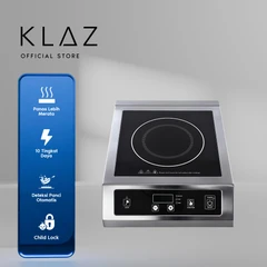 main image Klaz Kompor Listrik 1 Tungku Commercial 3500 Watt - Hitam/Silver