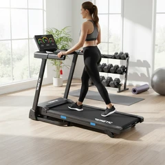 Kinetic Motorized Treadmill 1 Hp 15p V2 - Hitam