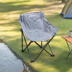 main image Montec Kursi Lipat Round - Abu-Abu