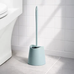 main image Tatay Sikat Toilet Nylon Dengan Holder - Biru Cloud
