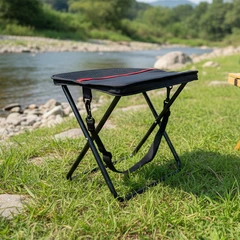 main image Montec Kursi Lipat Handbag Dengan Strap - Hitam