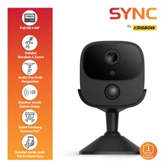 main image Krisbow Sync Smart Camera Cctv 4g 4mp Battery N1 - Hitam
