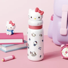 main image Sanrio Hello Kitty Botol Vacuum Flask Stainless Steel 316 400 Ml - Merah