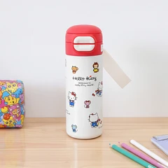main image Sanrio Botol Vaccum Flask Stainless Steel Hello Kitty 500 Ml - Putih/Merah