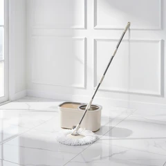 main image Proclean Set Alat Pel Putar Dengan Ember Peras - Krem