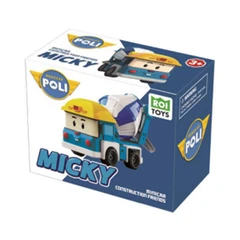 Robocar Poli Diecast Construction Friends Micky - Biru