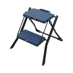 main image Fixsteps Tangga Lipat Steel 2in1 45 cm 2 Step - Hitam/Biru Navy