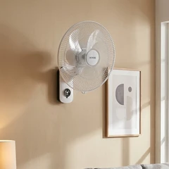 main image Kris Kipas Angin Dinding Dengan Remote 16 Inch 50 Watt - Putih