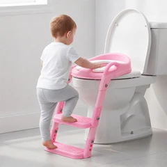 main image Kindla Alas Duduk Kloset Anak Ladder Barbie - Pink