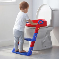 main image Kindla Marion Potty Seat Dengan Tangga - Merah/Biru