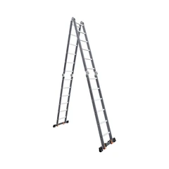 main image Fixsteps Tangga Lipat Aluminium 6.97 Meter 4x6 Step - Abu-Abu