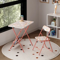main image Soleil Set Meja & Kursi Lipat Anak Unicorn - Pink