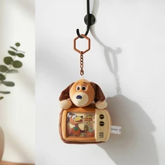 Disney Toy Story Gantungan Kunci Boneka Plush Dekorasi Slinky Dog - Cokelat