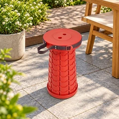 main image Azko Bangku Lipat Telescopic - Merah