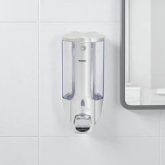 main image Krisbow 380 Ml Set 2 Pcs Dispenser Sabun Cair - Silver