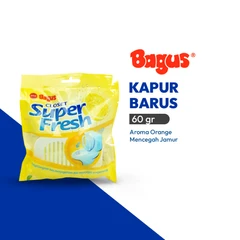 main image Bagus 60 Gr Kapur Barus Closet Super Fresh Truly - Orange