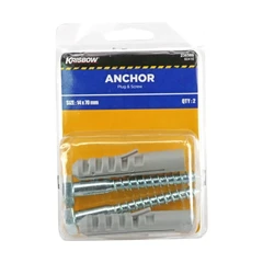 main image Krisbow Set Sekrup Dan Plug 14x70mm 2pcs