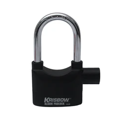 Krisbow Gembok Heavyduty Dengan Alarm - Hitam