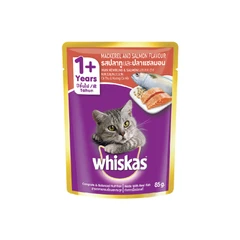 main image Whiskas 85 Gr Makanan Kucing Basah Adult Grilled Saba