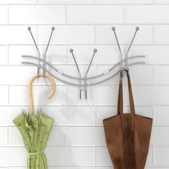 main image Stora Bath Gantungan Dinding Stainless Steel Bentuk Y 3 Kait