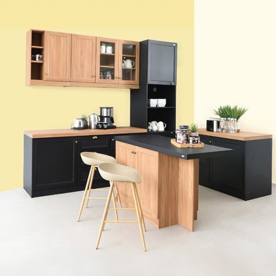 Gambar Informa Irish2 Kitchen Set With Wall 1.8 Mtr