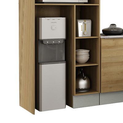 Gambar Informa Prescoot Kitchen Set Sudut M - Cokelat Oak