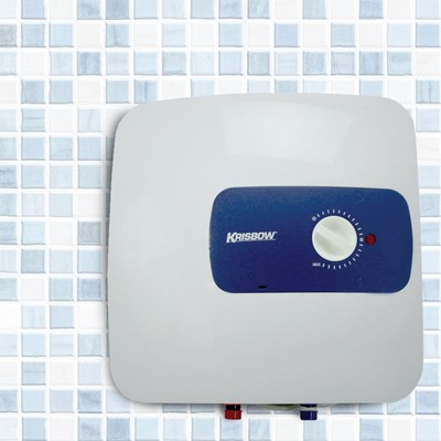 Gambar Krisbow 15 Ltr Water Heater Listrik 350 Watt - Putih/biru