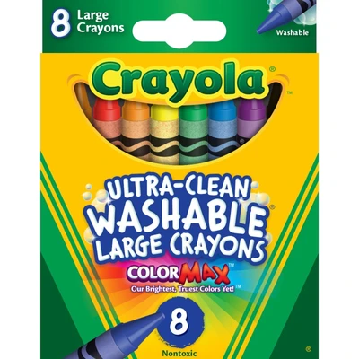 Gambar Crayola Set 8 Pcs Ultra Clean Washable Large Crayon