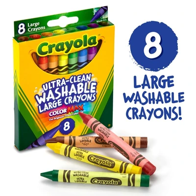 Gambar Crayola Set 8 Pcs Ultra Clean Washable Large Crayon