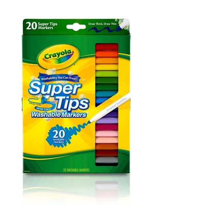 Gambar Crayola Set 20 Pcs Super Tips Markers Washable