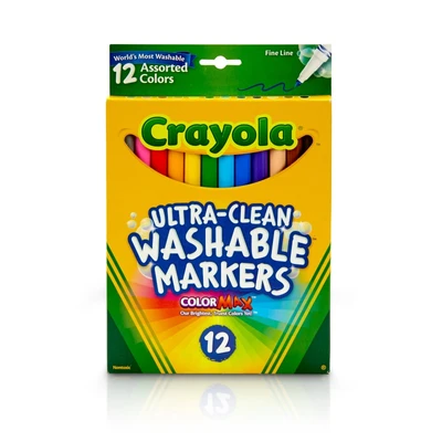 Gambar Crayola Set 12 Pcs Ultra Clean Washable Fine Line