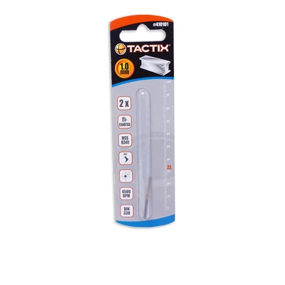 Gambar Tactix Set Mata Bor Hss 1mm 2 Pcs