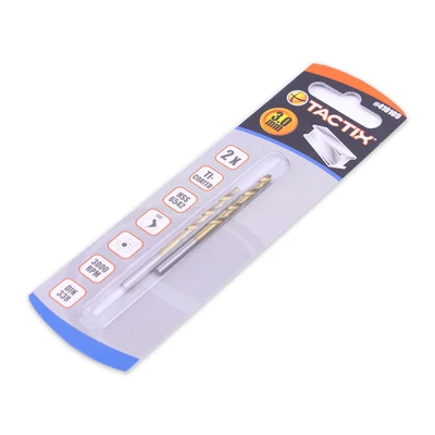 Gambar Tactix Set Mata Bor Metal Hss 3mm 2 Pcs