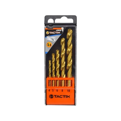 Gambar Tactix Set Mata Bor Metal Hss 4-10 mm