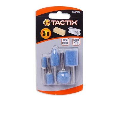 Gambar Tactix Set Mata Gerinda Poles 6mm 5 Pcs - Biru