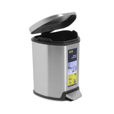 Gambar Eko 5 Ltr Tempat Sampah Stainless - Chrome