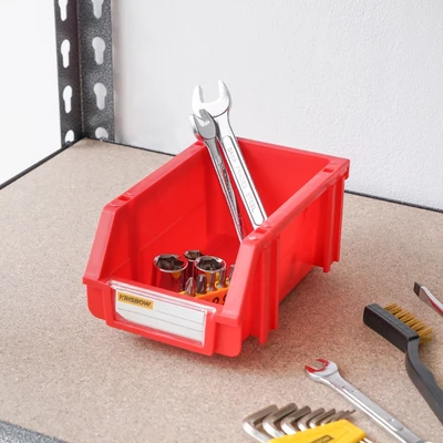 Gambar Krisbow 10x16x7.4 cm Kotak Perkakas Plastik - Merah