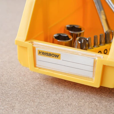 Gambar Krisbow 10x16x7.4 cm Kotak Perkakas Plastik - Kuning